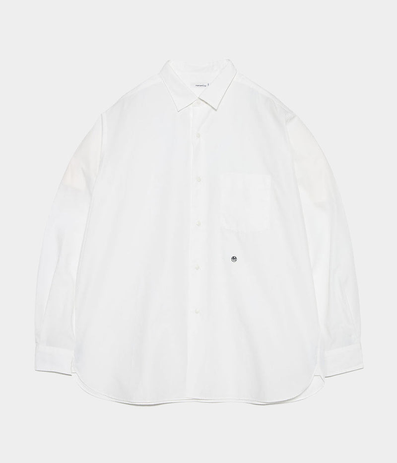 nanamica ナナミカ 長袖シャツ　ホワイト NANAMICA 