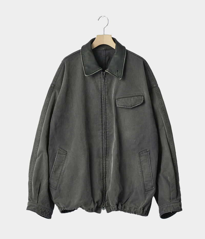 SSSTEIN 25AW "SULFUR DYED WHIP CORD VINTAGE ZIP JACKET"