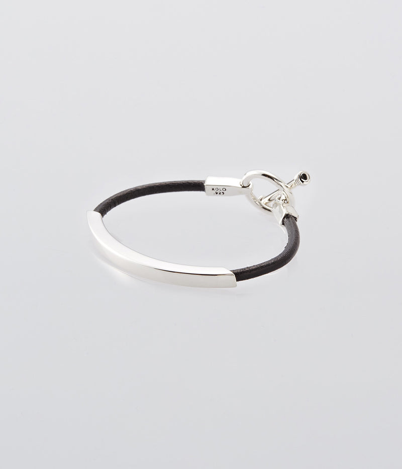 XOLO JEWELRY "Square Leather Bracelet Black"