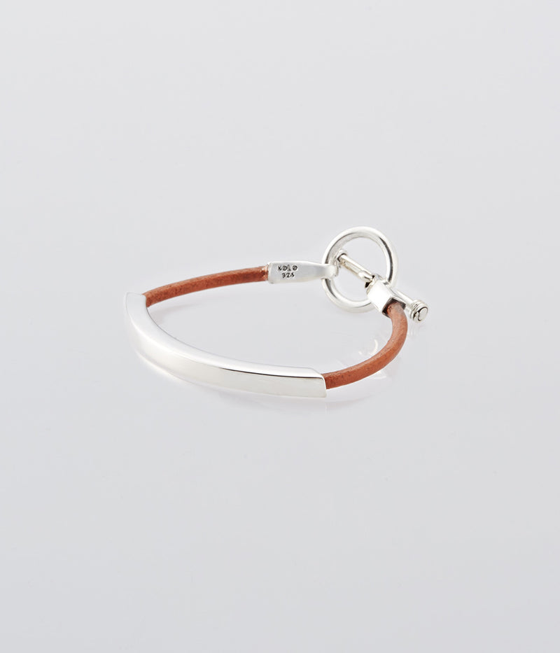 XOLO JEWELRY "Square Leather Bracelet Camel"