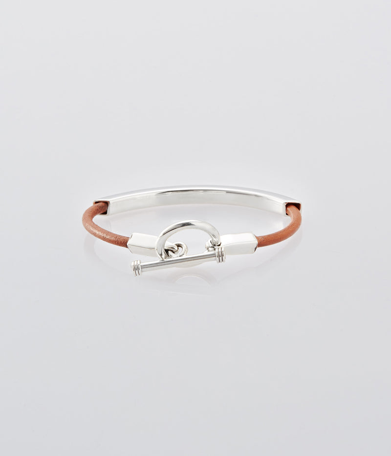 XOLO JEWELRY "Square Leather Bracelet Camel"