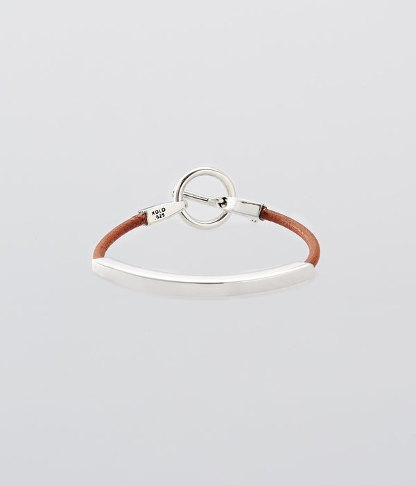 XOLO JEWELRY "Square Leather Bracelet Camel"