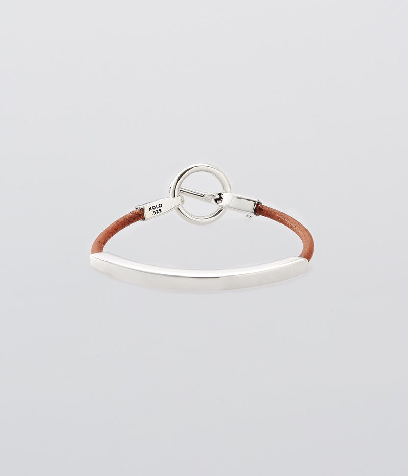 XOLO JEWELRY "Square Leather Bracelet Camel"