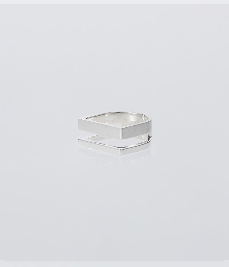 XOLO JEWELRY "Different Width Ring with Hair Line"