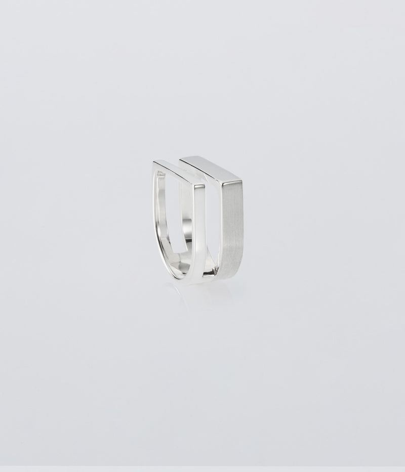 XOLO JEWELRY "Different Width Ring with Hair Line"