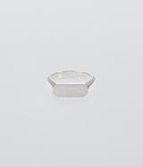 XOLO JEWELRY "Signet Ring with Hair Line -Thick-"