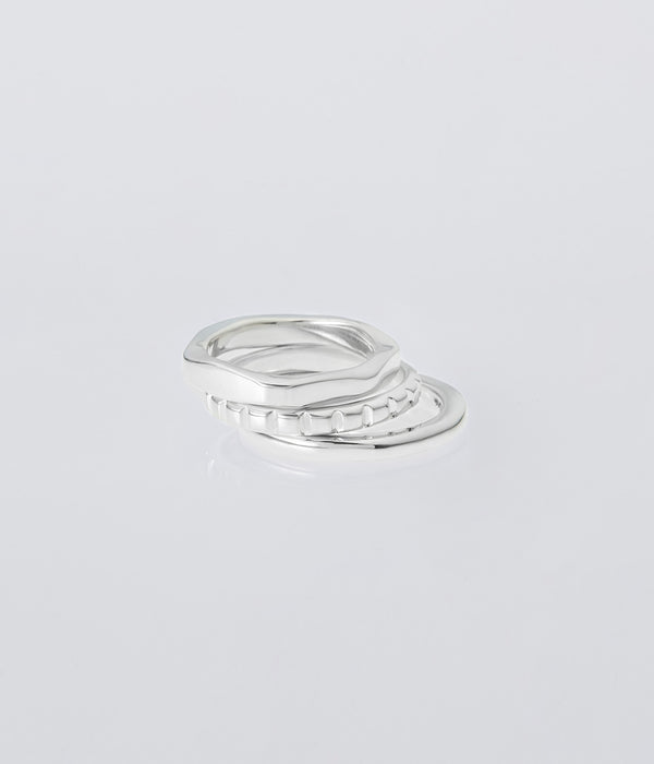 XOLO JEWELRY "Triple With Cushion Ring"