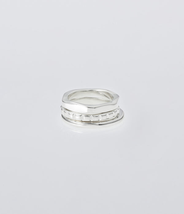 XOLO JEWELRY "Triple With Cushion Ring"