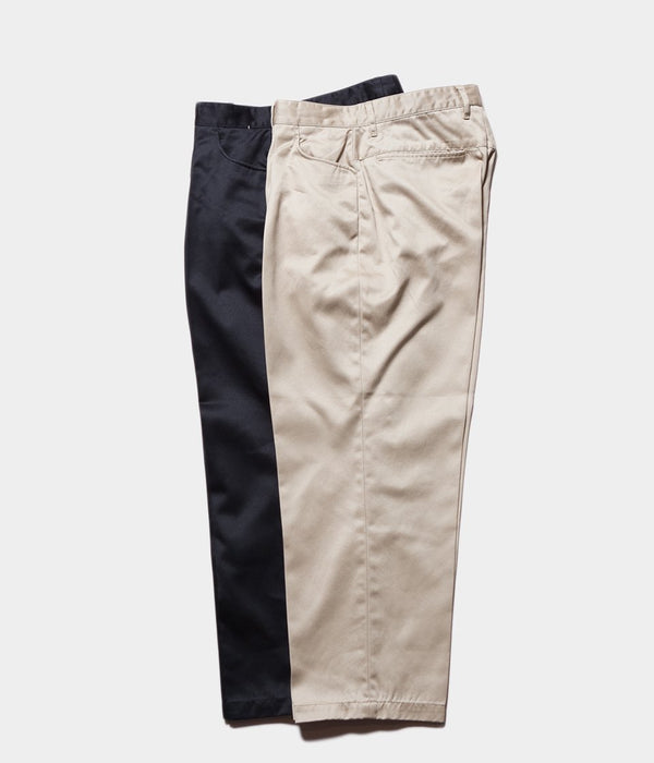 FARAH "Waist Point Cold Marse Two-tuck Wide Tapered Pants"