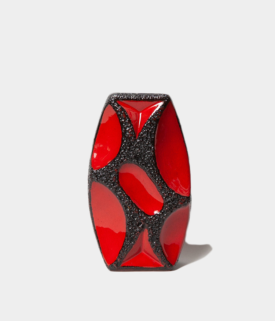 【Fat Lava】Roth Ceramic 赤×黒　フラワーベース Fat Lava】Roth Ceramic 赤×黒 フラワーベース FAT LAVA