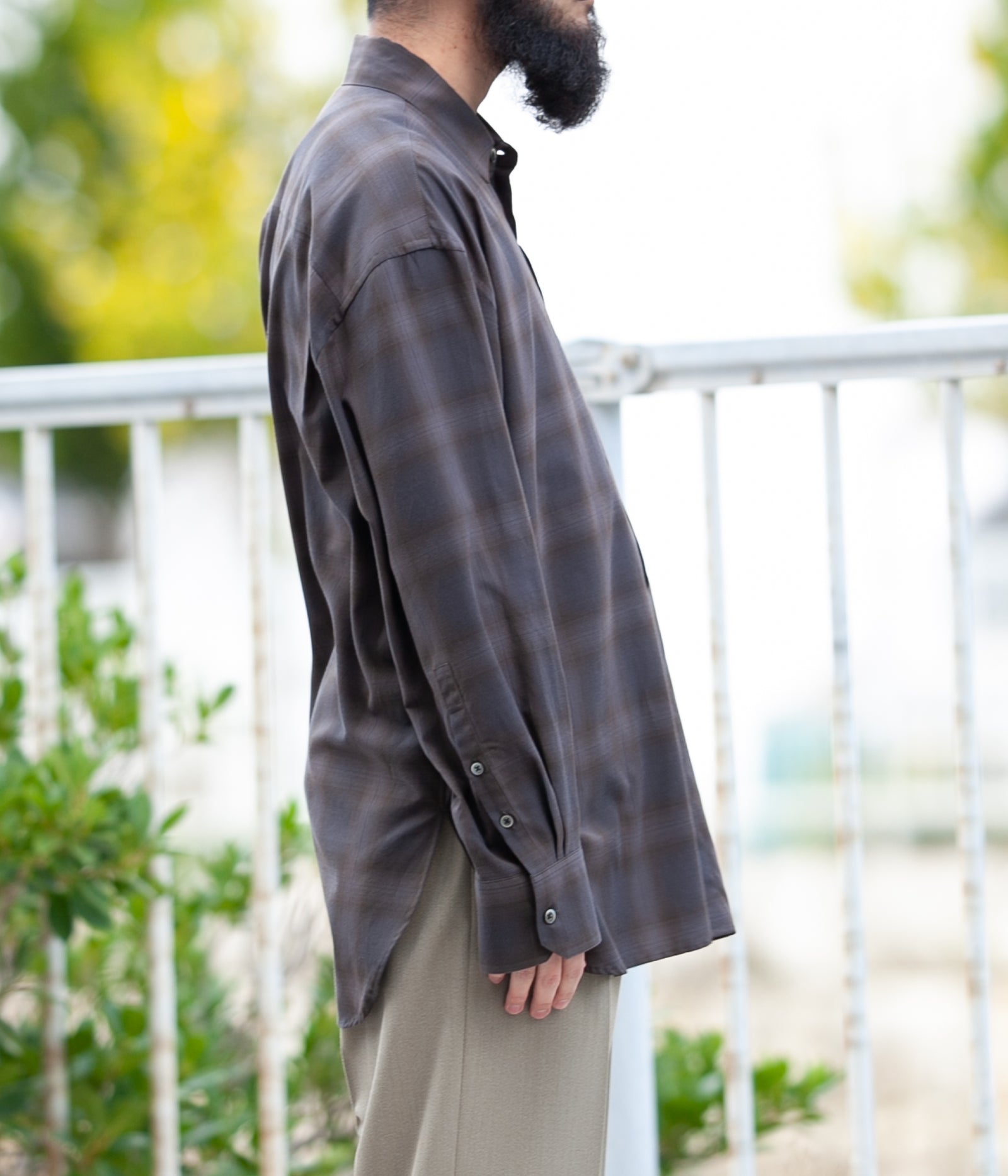 stein OVERSIZED DOWN PAT SHIRT シュタイン S | bestways.jp