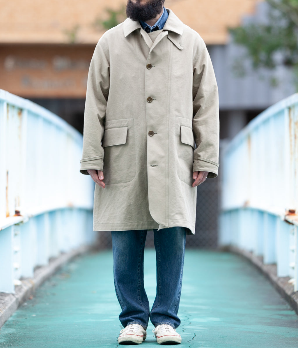 A.PRESSE Motorcycle Half Coat - ステンカラーコート