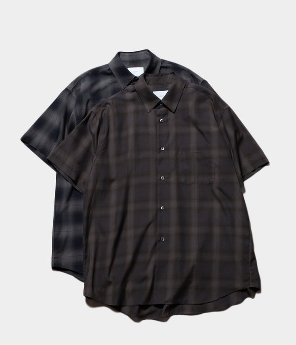 SSSTEIN "OVERSIZED SS SHIRT OMBRE CHECK"
