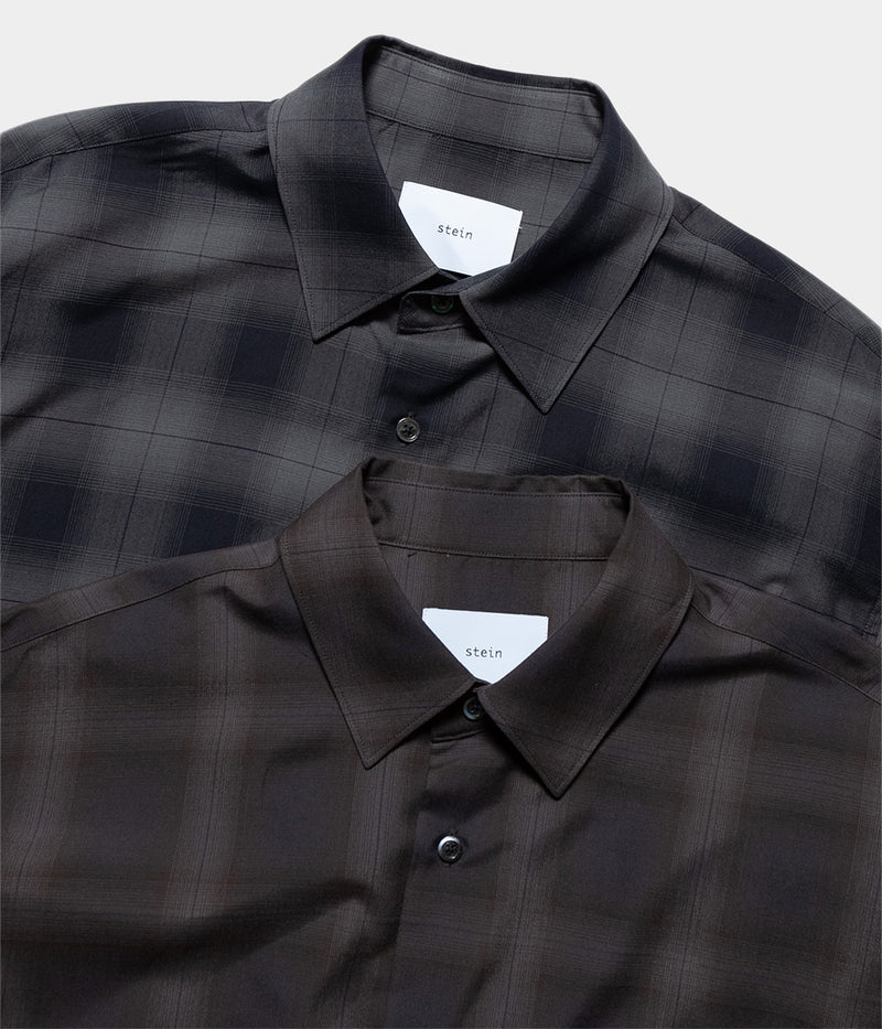 STEIN "OVERSIZED SS SHIRT OMBRE CHECK"