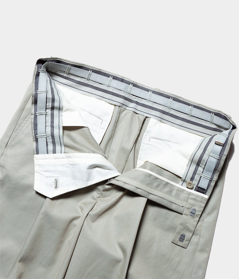 SCYE BASICS "Cotton Gaberdine Oversized Trousers"